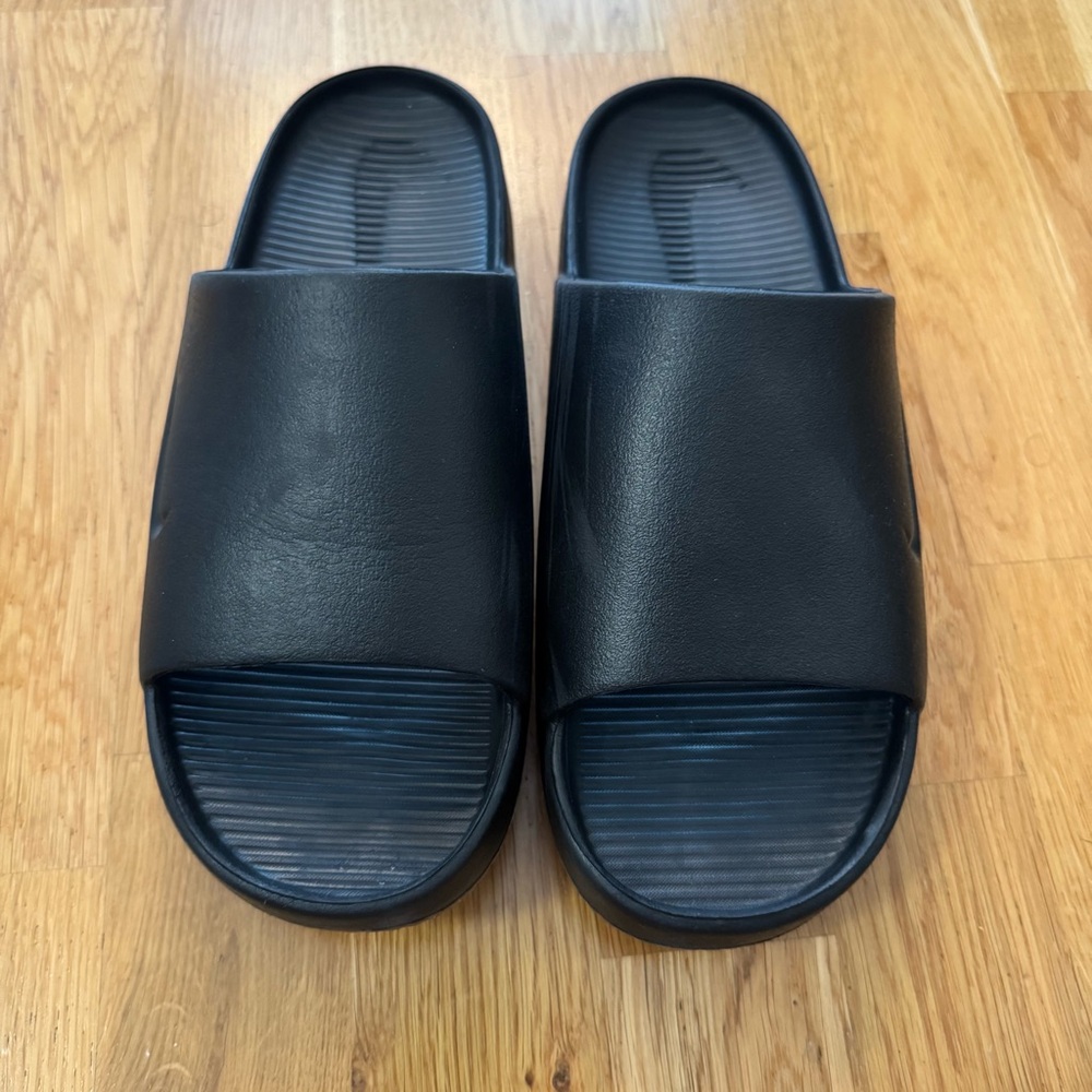 Black Slide Sandals - Picture 5 of 10